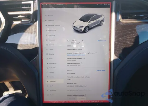 2018 Tesla Model X 100D/75D/P100D из США, поврежденный, VIN 5YJXCAE23JF135644